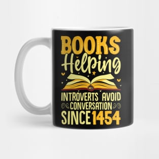 Books Helping Introverts  Conversation Bookworm Mug